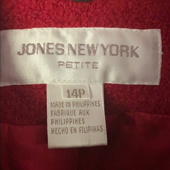 New York and Company Red Blazer Size 14P - Picture 2 of 5